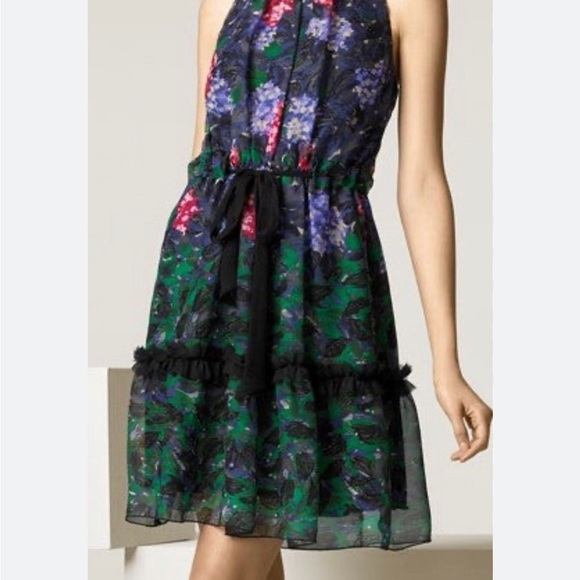 Anna Sui Dresses & Skirts - Anna Sui Silk Floral Dress